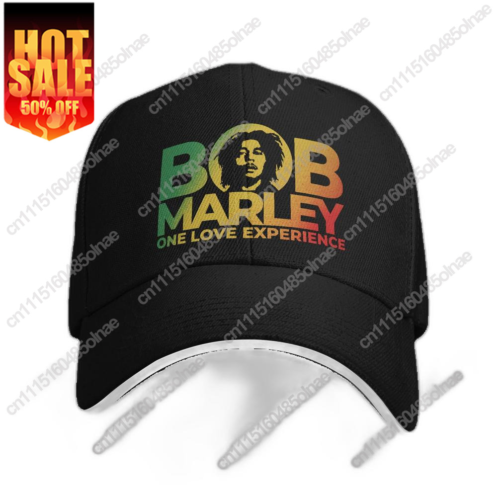 Men'S Fashion With Hat - Moda Unisex Bob Marley One Love