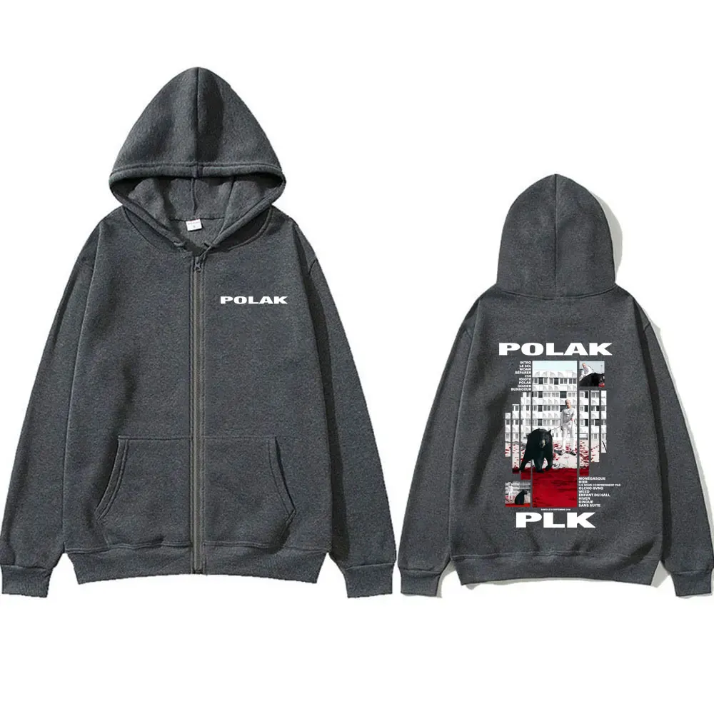 Rapper Plk Polak Baskılı Fermu - Mens Fashion Zip Up Hoodies incelemesi ve fiyatı