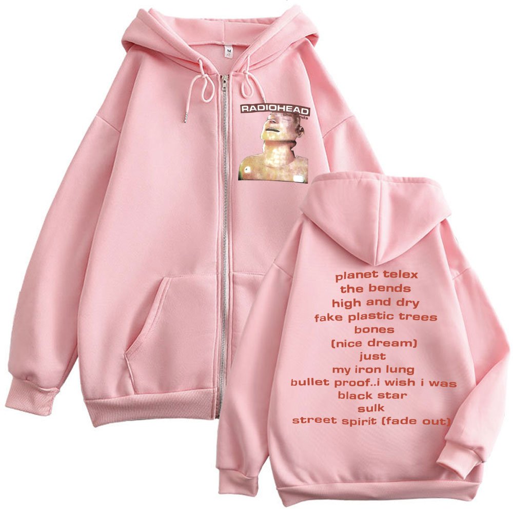 Rock Band Radiohead Müzik Albü - Mens Fashion Zip Up Hoodies incelemesi ve fiyatı