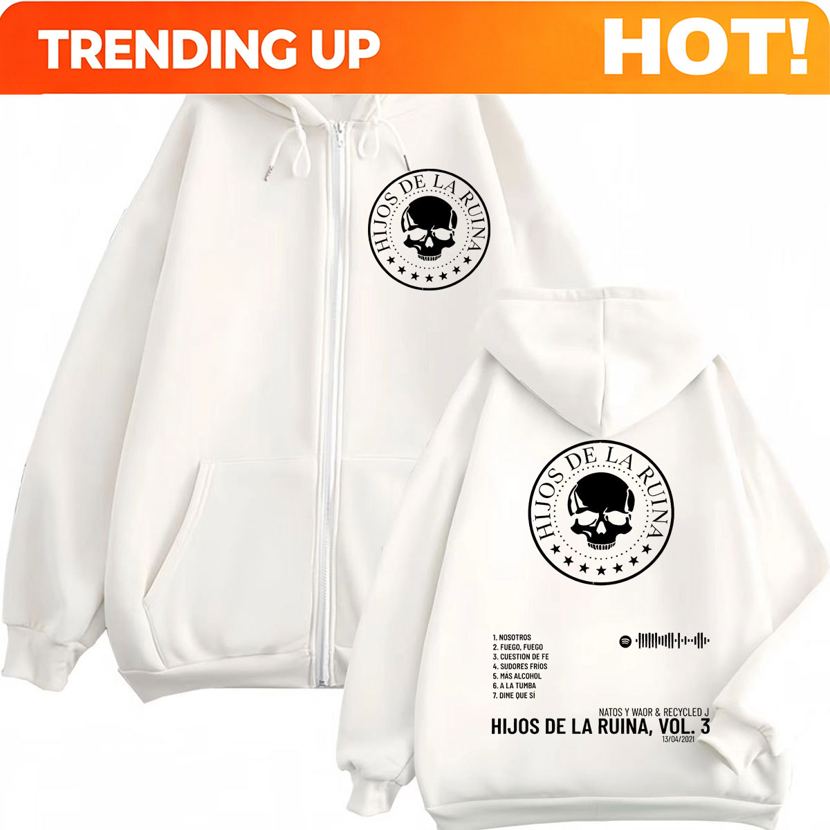 Rap Duo Natos Y Waor Hijos De  - Mens Fashion Zip Up Hoodies incelemesi ve fiyatı